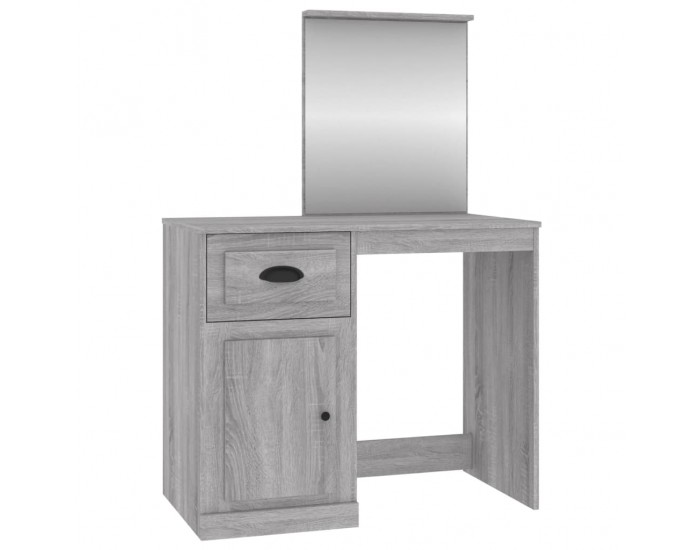 Sonata H Тоалетка с огледало сив сонома 90x50x132,5 см инженерно дърво