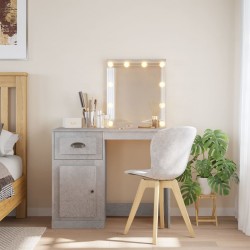 Sonata H Тоалетка с LED светлини, бетонно сива, 90x42x132,5 см - Măsuțe de toaletă și oglinzi