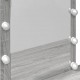 Sonata H Тоалетка с LED, сив сонома, 100x40x130 см