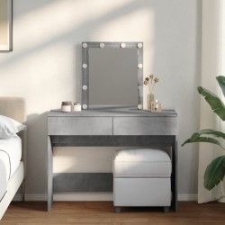 Sonata H Тоалетка с LED, бетонно сива, 100x40x130 см - Măsuțe de toaletă și oglinzi
