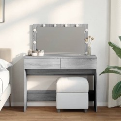 Sonata H Тоалетка с LED, сив сонома, 100x40x120 см - Măsuțe de toaletă și oglinzi