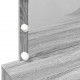 Sonata H Тоалетка с LED, сив сонома, 100x40x120 см