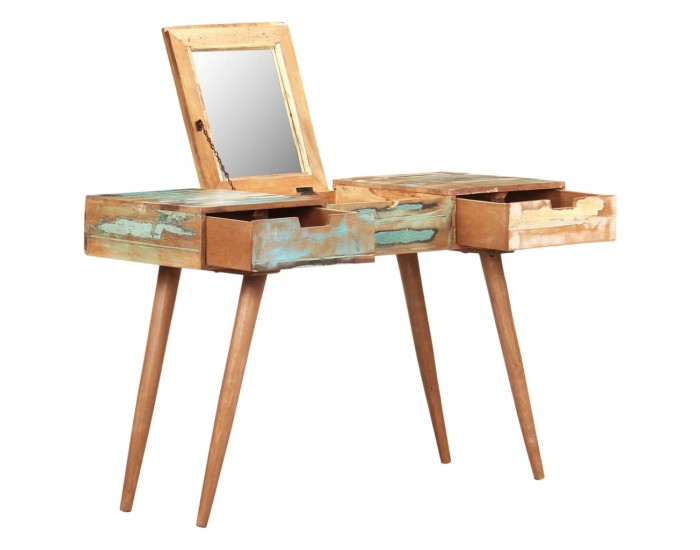 Sonata H Тоалетка с огледало, 112x45x76 см, регенерирано дърво масив