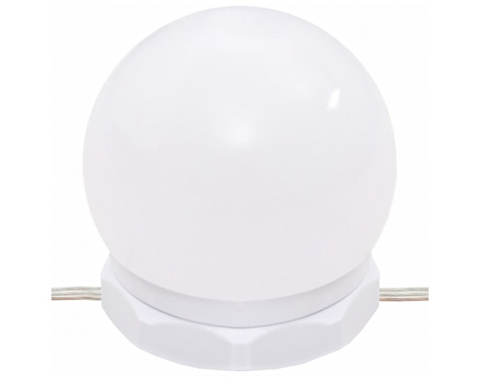 Sonata H Тоалетка с LED, бяла, 74,5x40x141 см