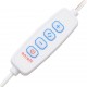 Sonata H Тоалетка с LED, кафяв дъб, 86,5x35x136 см