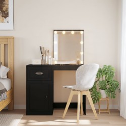 Sonata H Тоалетка с LED лампи, черна, 90x42x132,5 см - Măsuțe de toaletă și oglinzi