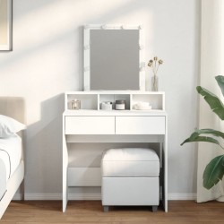 Sonata H Тоалетка с LED, бяла, 80x41x144,5 см - Măsuțe de toaletă și oglinzi