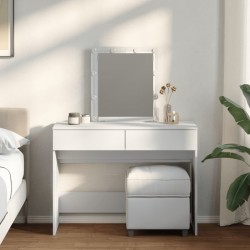 Sonata H Тоалетка с LED, бяла, 100x40x130 см - Măsuțe de toaletă și oglinzi