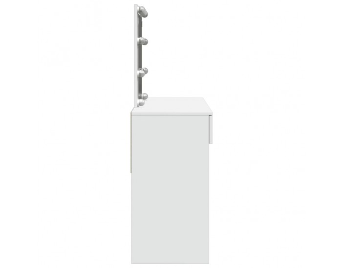 Sonata H Тоалетка с LED, бяла, 100x40x130 см