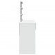 Sonata H Тоалетка с LED, бяла, 100x40x130 см