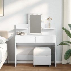 Sonata H Тоалетка с LED, бяла, 100x40x130 см - Măsuțe de toaletă și oglinzi