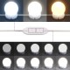 Sonata H Тоалетка с LED, черна, 80x41x134,5 см