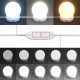 Sonata H Тоалетка с LED, сив сонома, 80x41x134,5 см