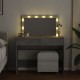 Sonata H Тоалетка с LED, бетонно сива, 100x40x120 см