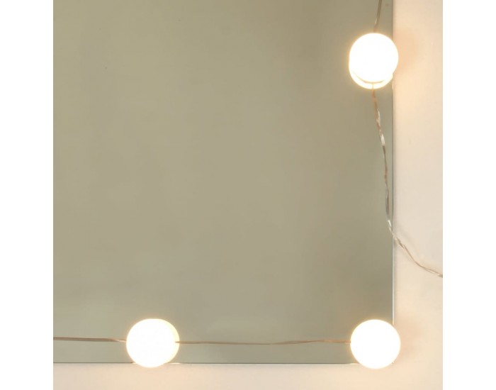 Sonata H Комплект тоалетка с LED, кафяв дъб, инженерно дърво
