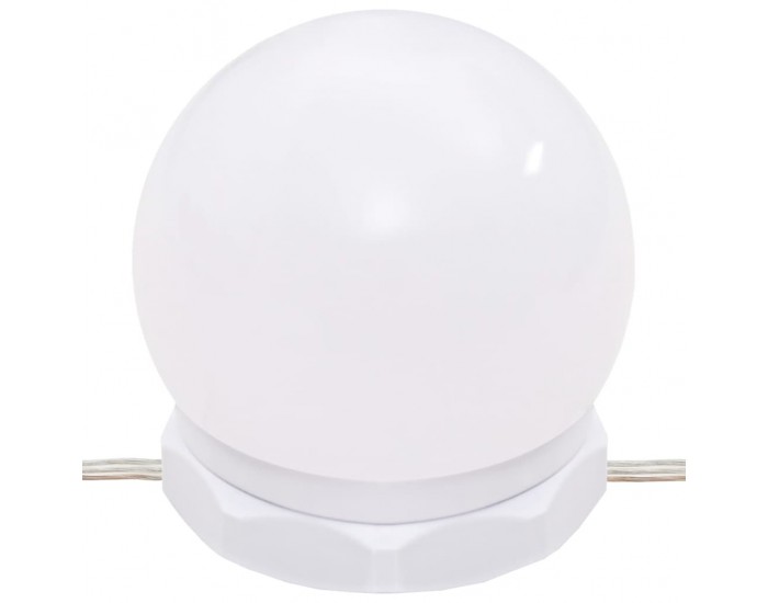 Sonata H Комплект тоалетка с LED, черна, инженерно дърво