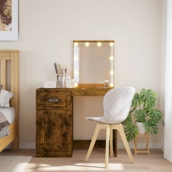 Sonata H Тоалетка с LED лампи, опушен дъб, 90x42x132,5 см - Măsuțe de toaletă și oglinzi