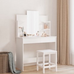 Sonata H Тоалетка с огледало, бяла, 96x39x142 см - Măsuțe de toaletă și oglinzi