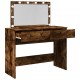 Sonata H Тоалетка с LED, опушен дъб, 100x40x120 см