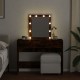 Sonata H Тоалетка с LED, опушен дъб, 100x40x130 см
