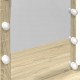 Sonata H Тоалетка с LED, дъб сонома, 100x40x130 см