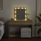 Sonata H Тоалетка с LED, дъб сонома, 100x40x130 см