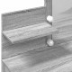 Sonata H Тоалетка с LED, сив сонома, 100x40x130 см