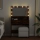 Sonata H Тоалетка с LED, опушен дъб, 80x41x134,5 см