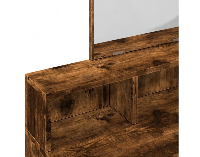Sonata H Тоалетка с огледало, Опушен дъб, 80x41x144,5 см