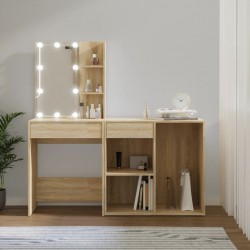 Sonata H LED тоалетка с шкаф, дъб сонома, инженерно дърво - Dormitor