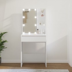 Sonata H Тоалетка с LED, бяла, 60x40x140 см - Măsuțe de toaletă și oglinzi