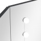 Sonata H Ъглова тоалетка с LED, сива, 111x54x141,5 см