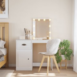 Sonata H Тоалетка с LED лампи, бяла, 90x42x132,5 см - Măsuțe de toaletă și oglinzi