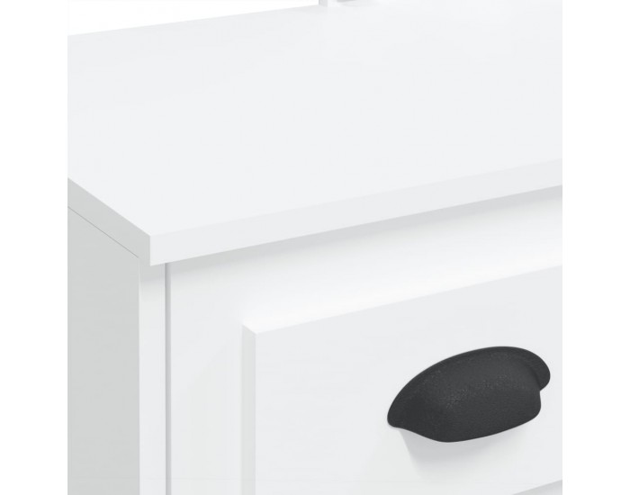 Sonata H Тоалетка с LED лампи, бяла, 90x42x132,5 см