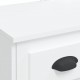 Sonata H Тоалетка с LED лампи, бяла, 90x42x132,5 см