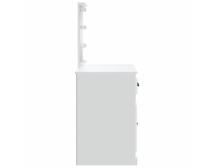 Sonata H Тоалетка с LED лампи, бяла, 90x42x132,5 см