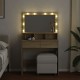 Sonata H Тоалетка с LED, дъб сонома, 80x41x134,5 см