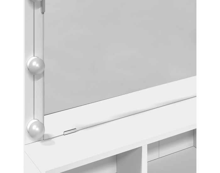 Sonata H Тоалетка с LED, бяла, 80x41x134,5 см