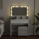 Sonata H Тоалетка с LED, бяла, 80x41x134,5 см
