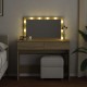 Sonata H Тоалетка с LED, дъб сонома, 100x40x120 см