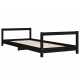 Sonata H Детска рамка за легло, черна, 90x190 см, бор масив