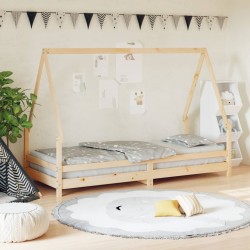Sonata H Рамка за детско легло, 90x200 см, масивна борова дървесина - Paturi pentru copii