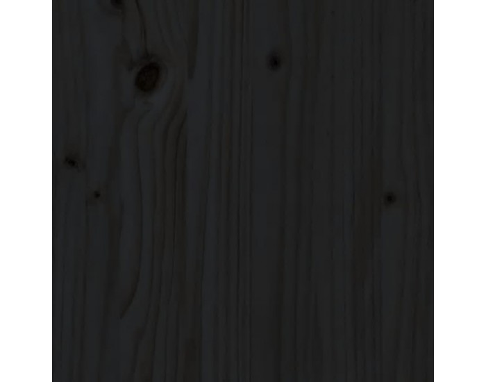Sonata H Рамка за детско легло, черна, 90x200 см, масивно борово дърво
