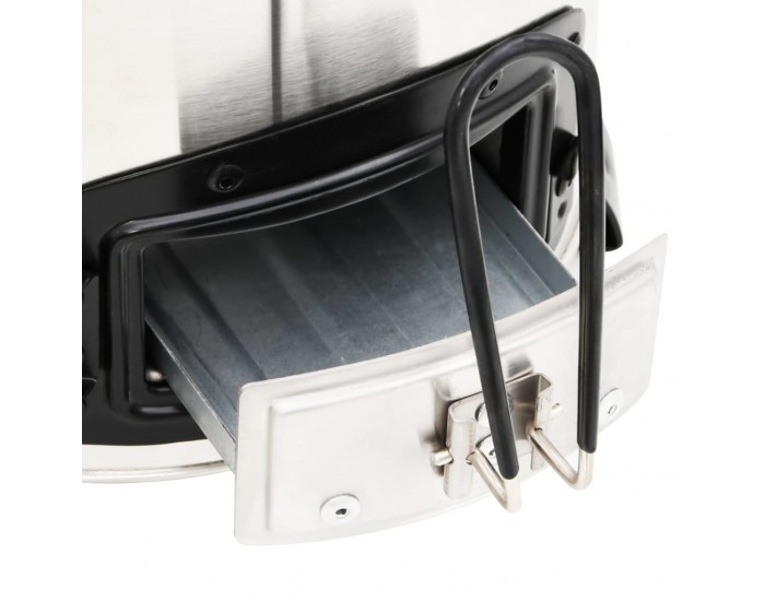 Sonata H Печка на дърва с USB вентилатор сребриста 35,5x26x28 см инокс