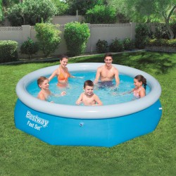 Bestway Fast Set Надуваем басейн, кръгъл, 305x76 см, 57266 - Grădină