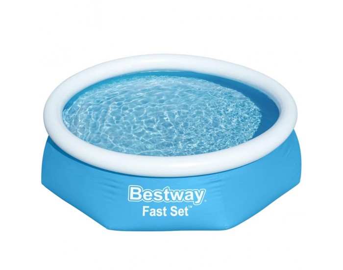 Bestway Fast Set Кръгъл надуваем басейн, 244x66 см, 57265