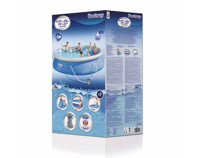 Bestway Басейн Fast Set, 457x84 cм, 57313
