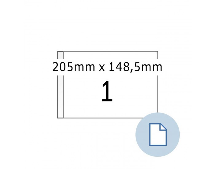 Herma Самозалепващи етикети, A5, 205 х 148.5 mm, 1000 листа