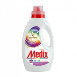 Medix Перилен препарат 6 Actions Color Perfume, течен, за цветно пране, 1.1 L, за 20 пранета - Curățenie și dezinfecție
