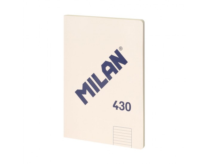 Milan Тетрадка 1918, А4, широки редове, картонена корица, 48 листа, бежова